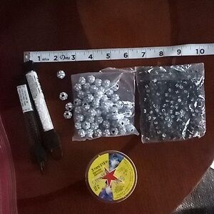 4/$25 Pre-owned Craft Beads Jewelry Making Bundle Lot